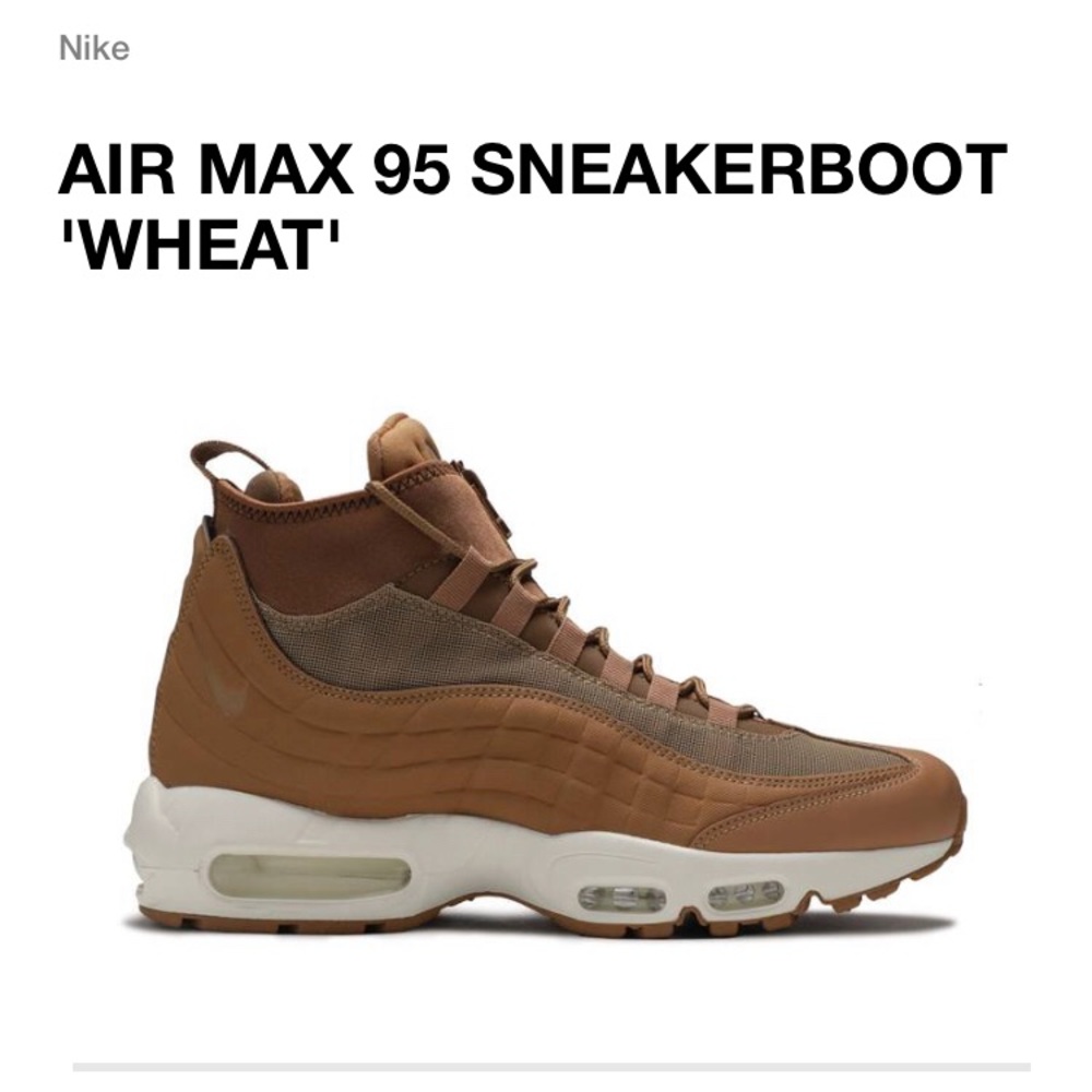 Nike Airmax 95 Sneaker Boot "Wheat" Men's 9.5